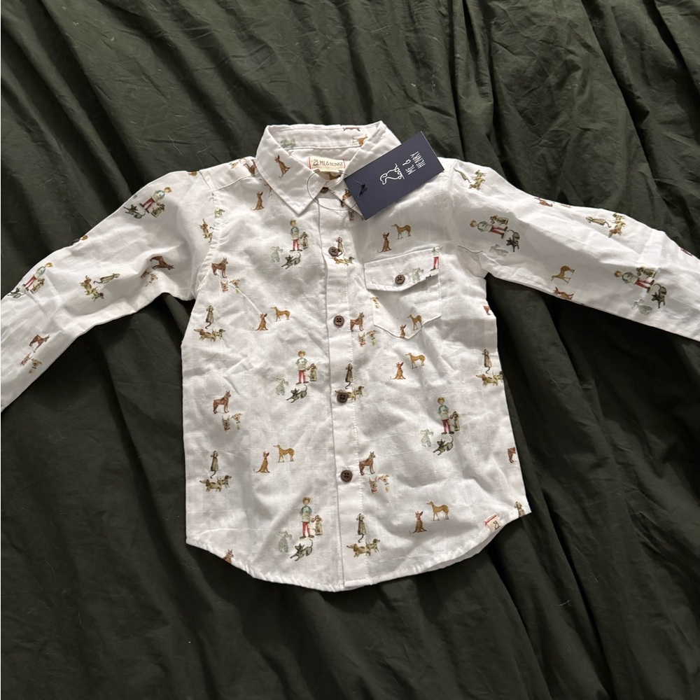 Me and Henry 5/6 boys button up with tags